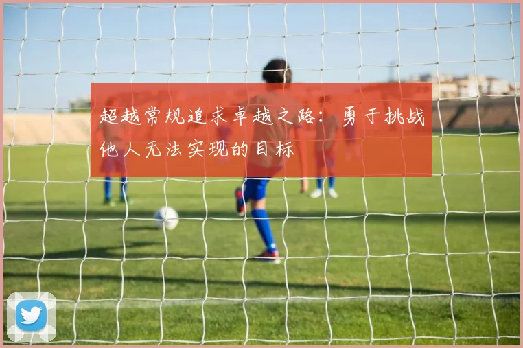 超越常规追求卓越之路：勇于挑战他人无法实现的目标